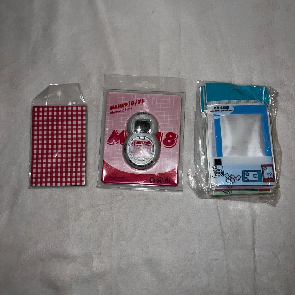 Instax Mini 9 case along with accessories